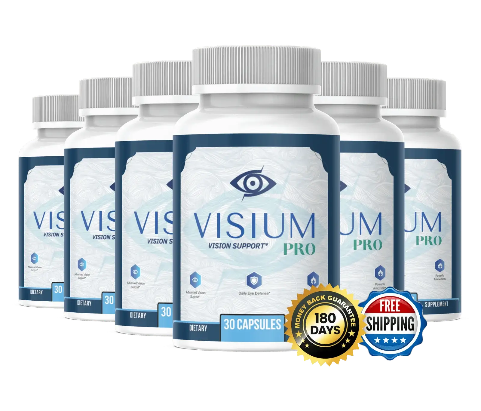 Visium Pro – 6 Bottle Best Value Pack with 180-Day Guarantee and Free Shipping